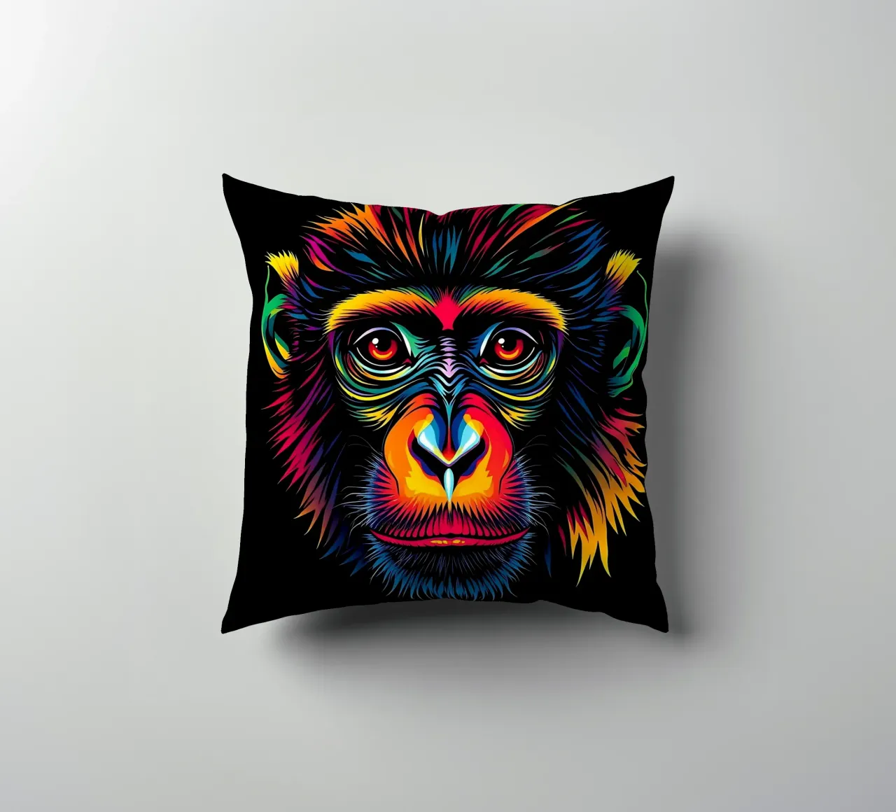 Stile_scimmia_N_1 cuscino da Tierisch bunt by LK