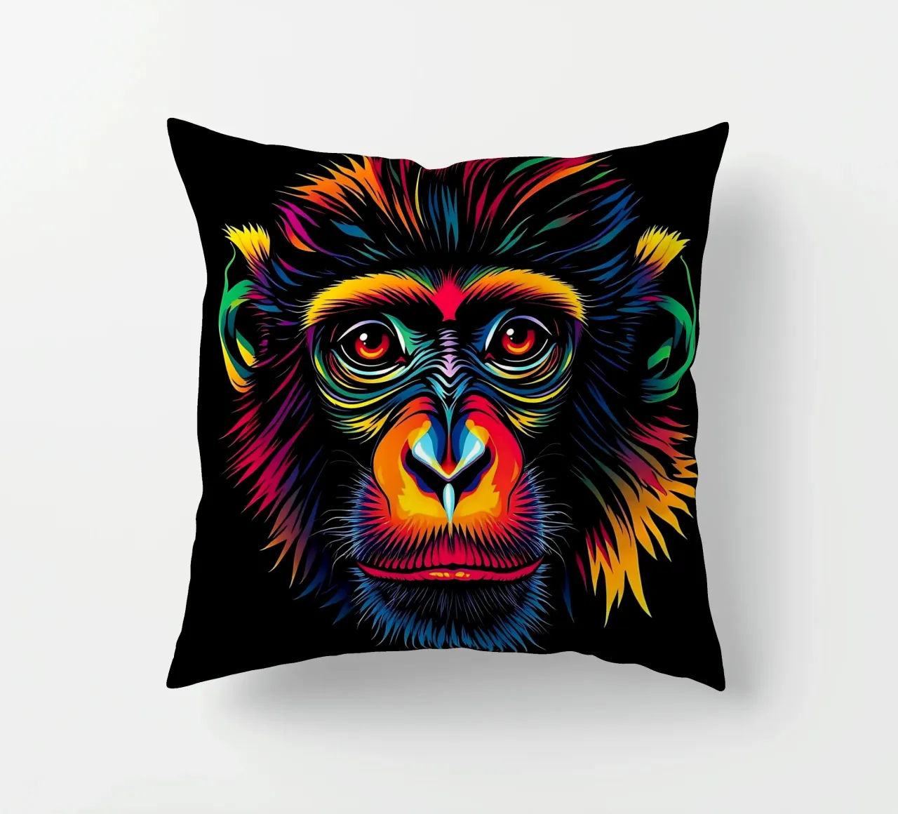 Stile_scimmia_N_1 cuscino da Tierisch bunt by LK