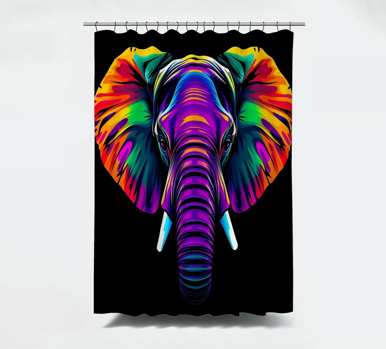 Estilo_elefante_N_1 cortina de baño de Tierisch bunt by LK