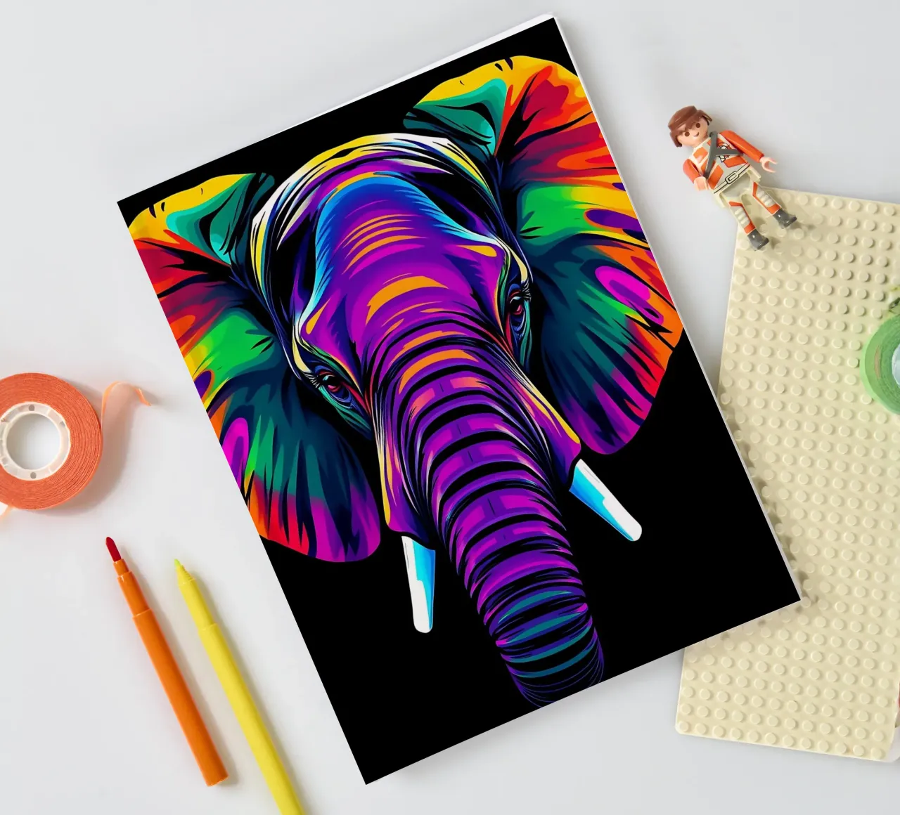 Elephant_Style_N_1 notebook by Tierisch bunt by LK