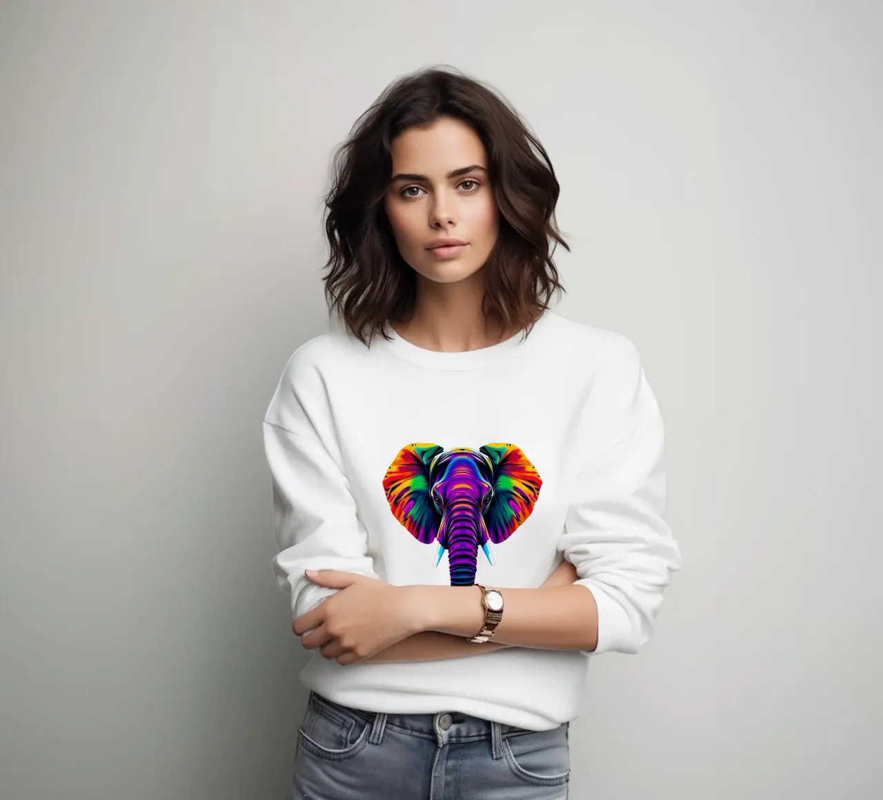 Stile_elefante_N_1a felpa da Tierisch bunt by LK