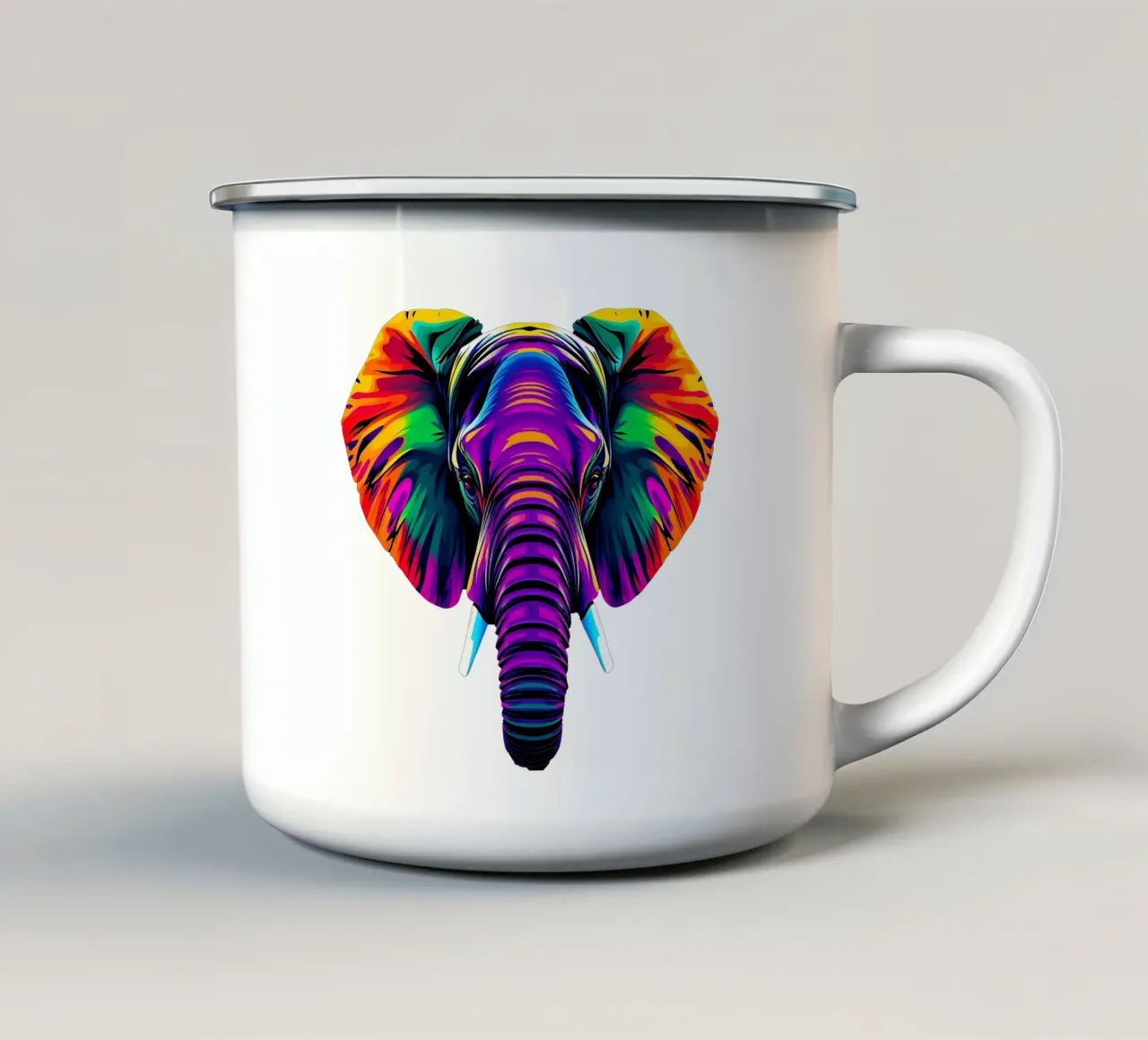 Stile_elefante_N_1a tazza in smalto da Tierisch bunt by LK