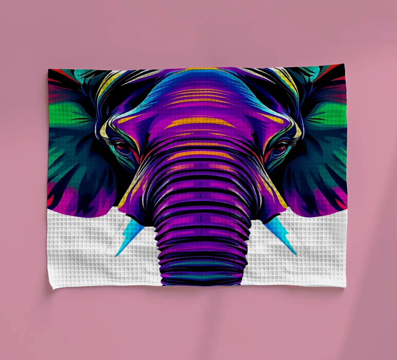Elephant_Style_N_1a torchon de Tierisch bunt by LK