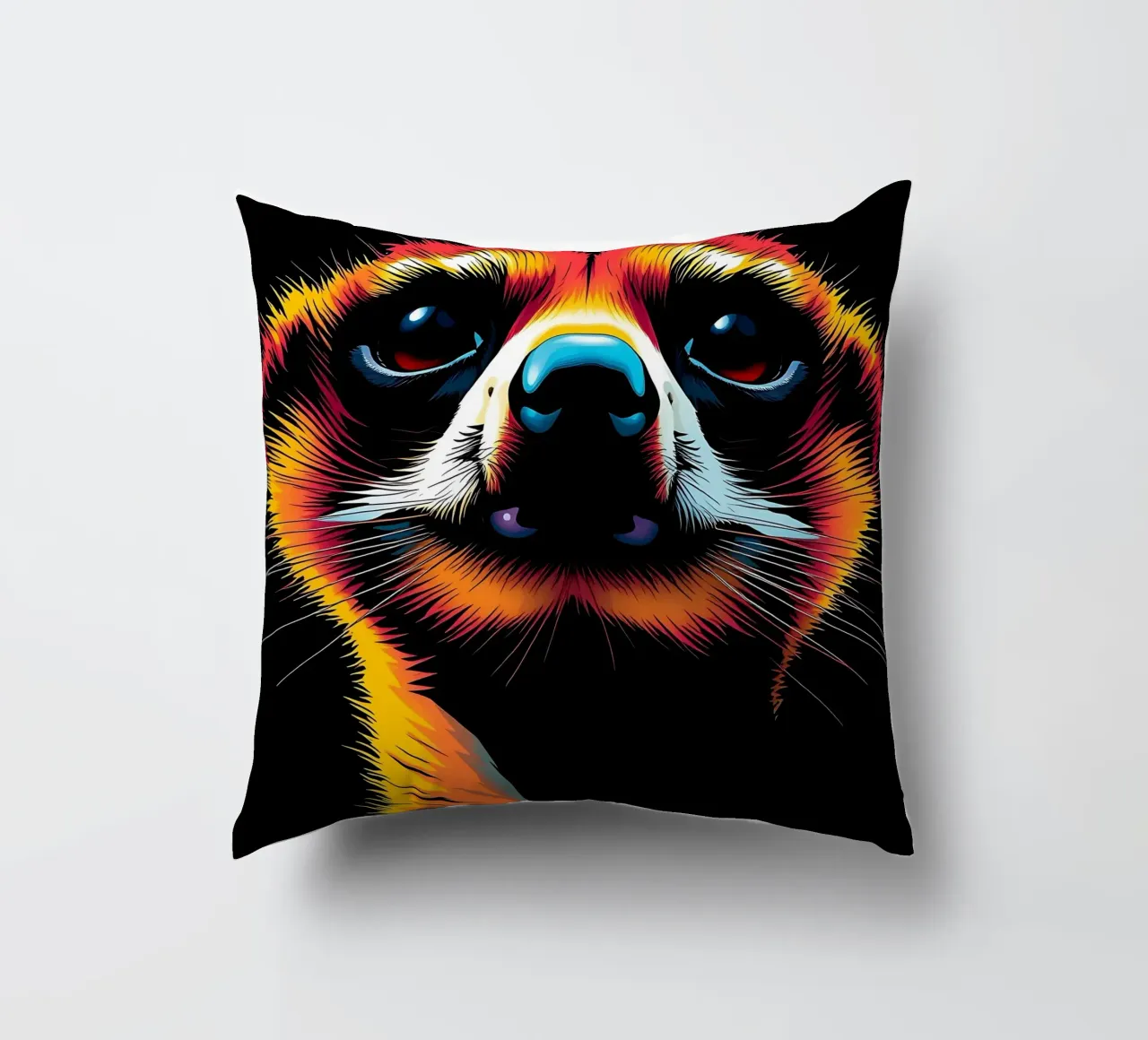Meerkat_Style_N_1 cuscino da Tierisch bunt by LK
