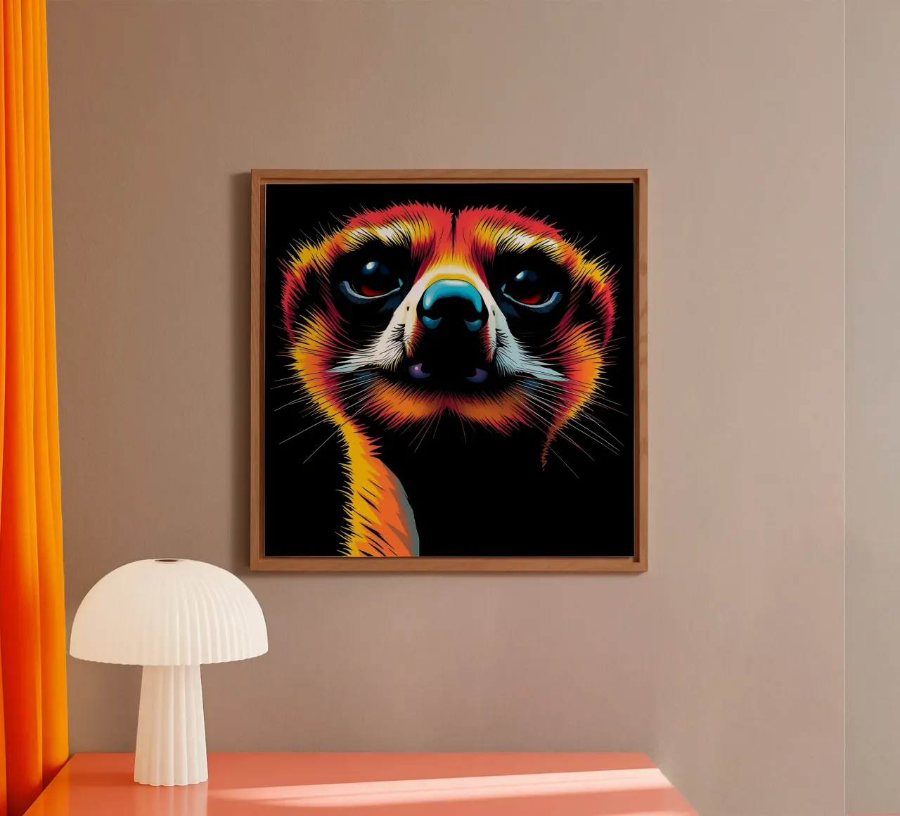 Meerkat_Style_N_1 alluminio dibond da Tierisch bunt by LK