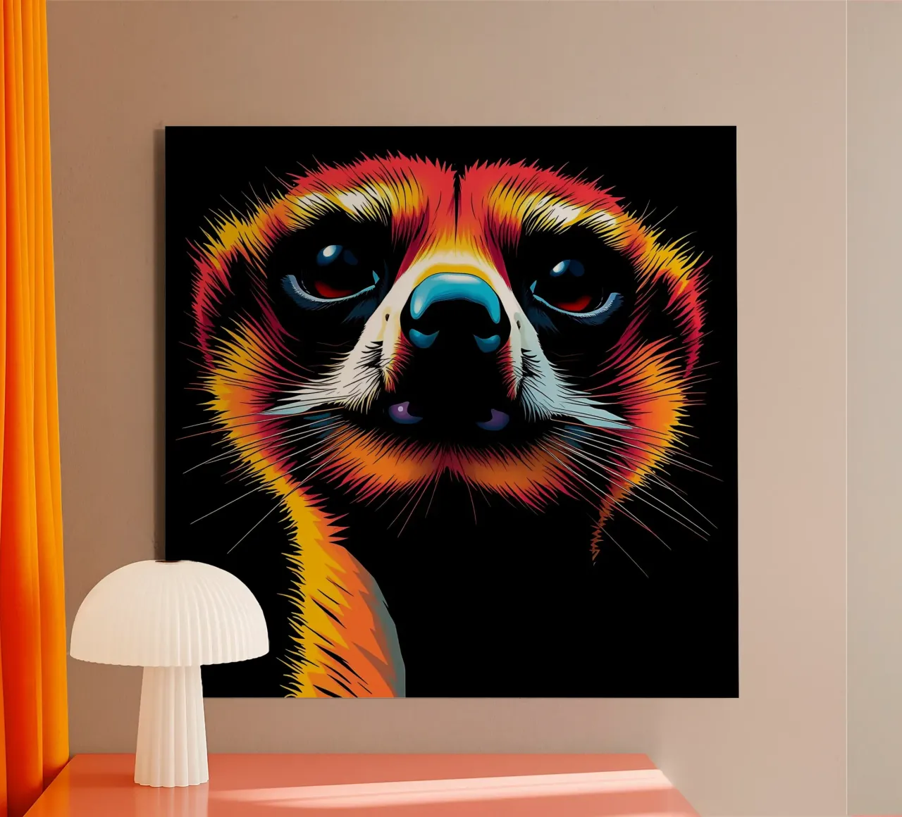 Meerkat_Style_N_1 alluminio dibond da Tierisch bunt by LK