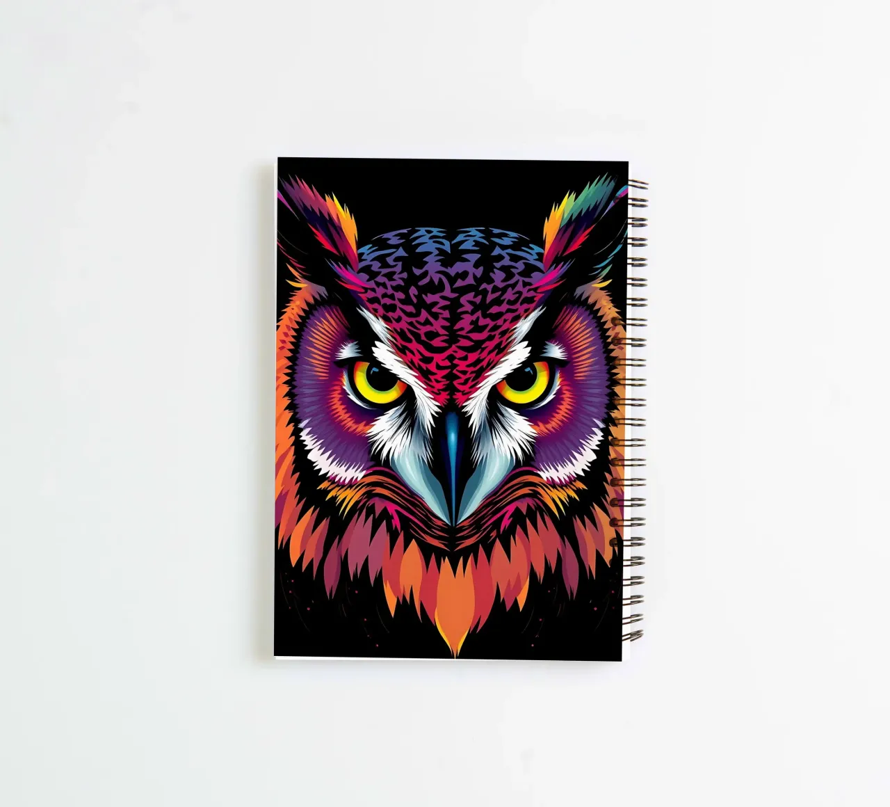 Owl_style_N_1 spiral notebook by Tierisch bunt by LK