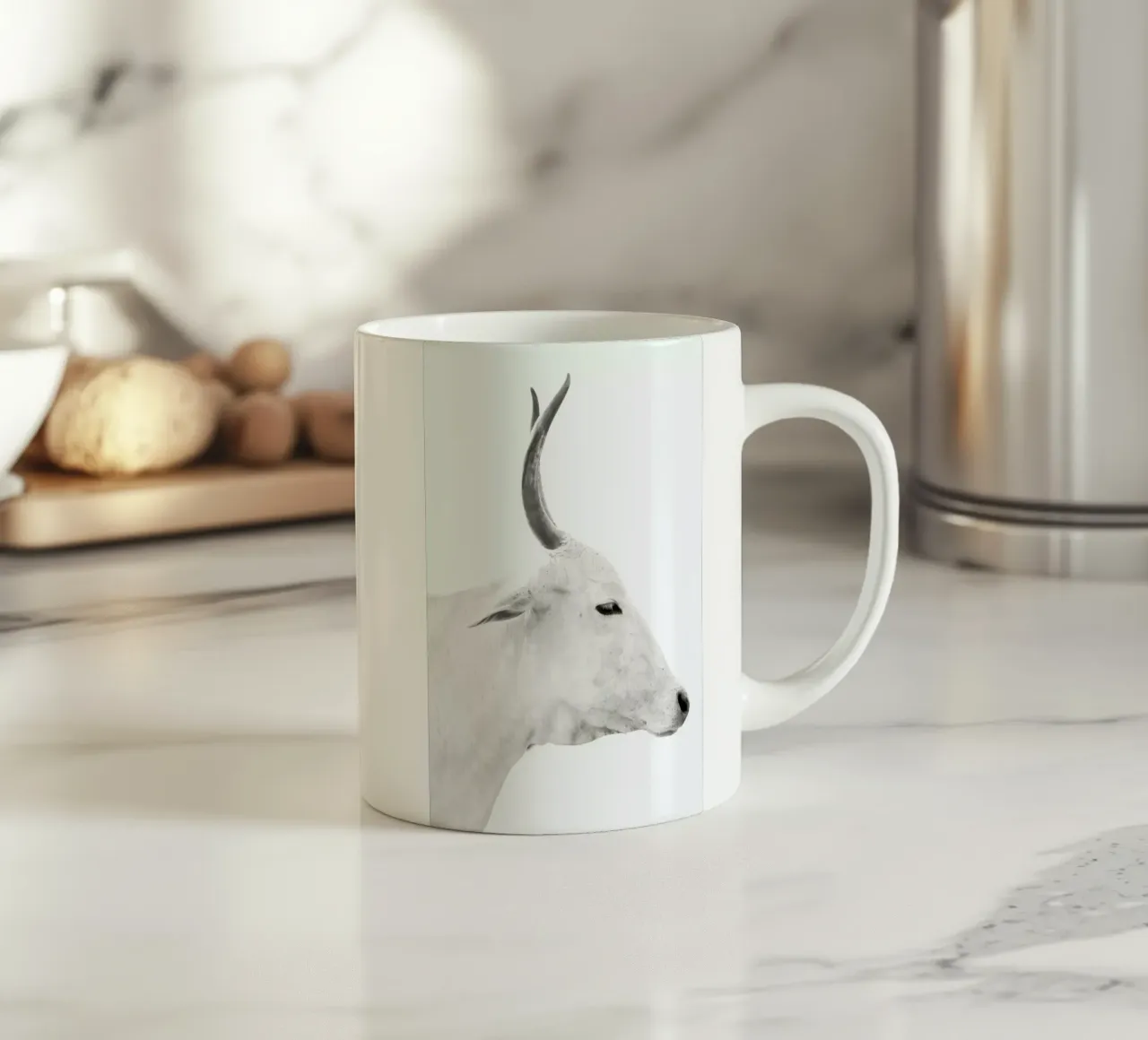 White Cow 2 tazza in ceramica da Victoria Frost
