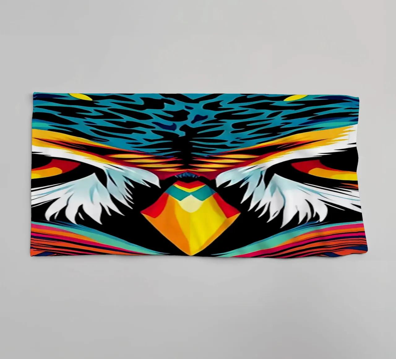 Gufo_stile_N_3a asciugamano da bagno da Tierisch bunt by LK