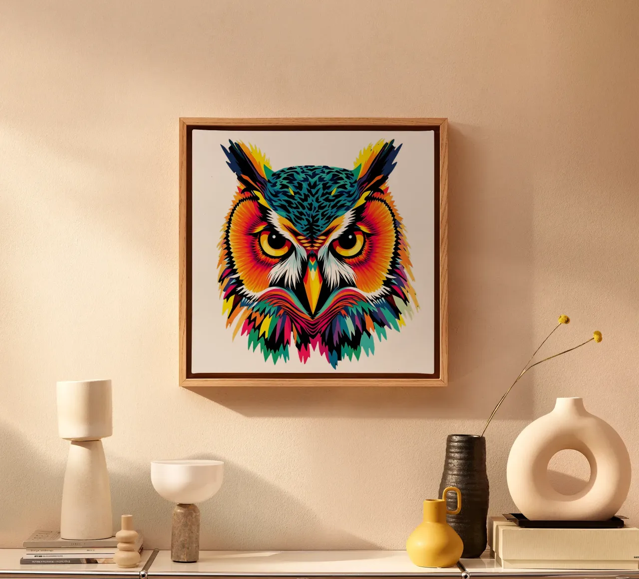 Uilenstijl_N_3a canvas met Baklijst van Tierisch bunt by LK