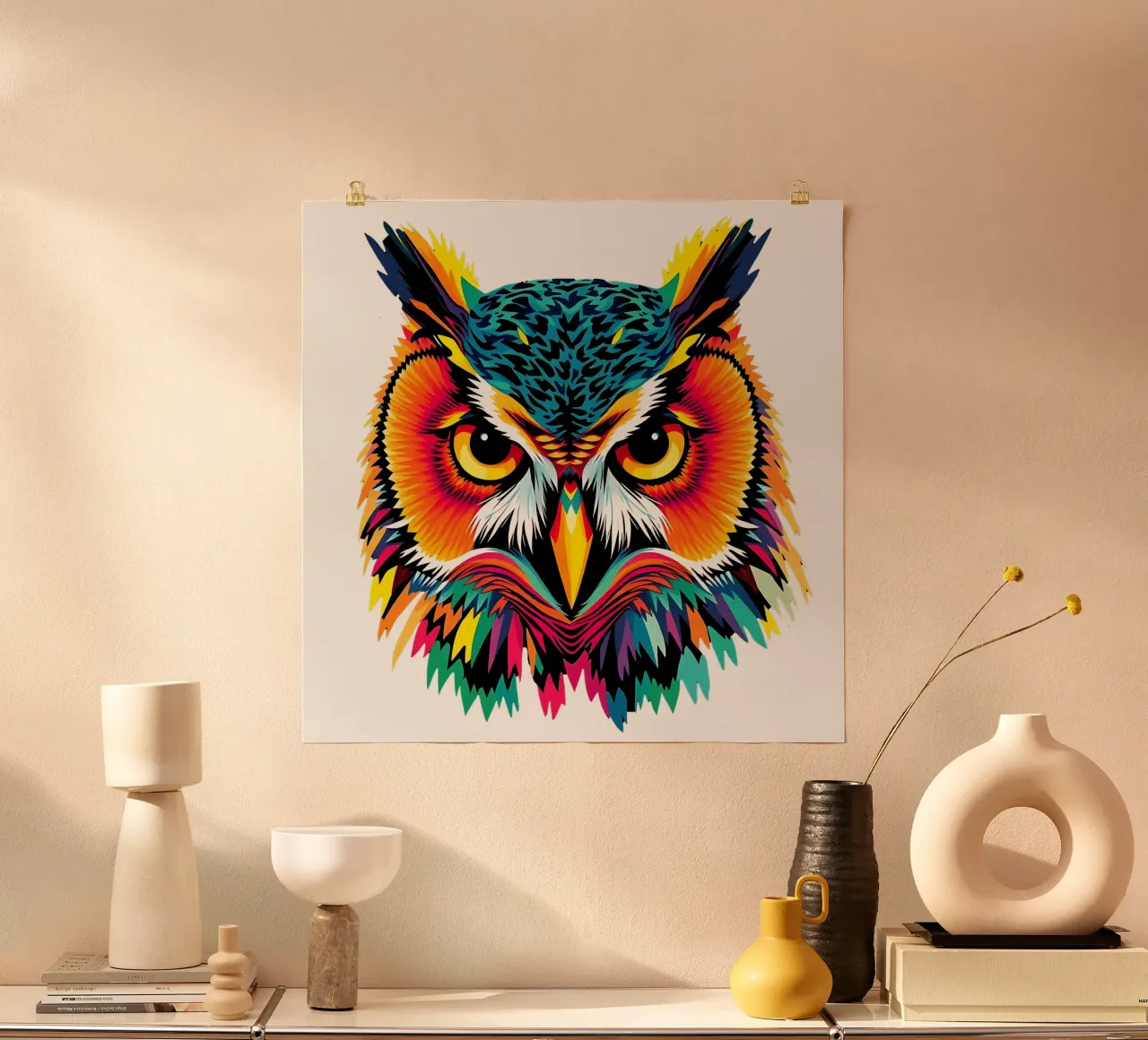 Gufo_stile_N_3a poster da Tierisch bunt by LK