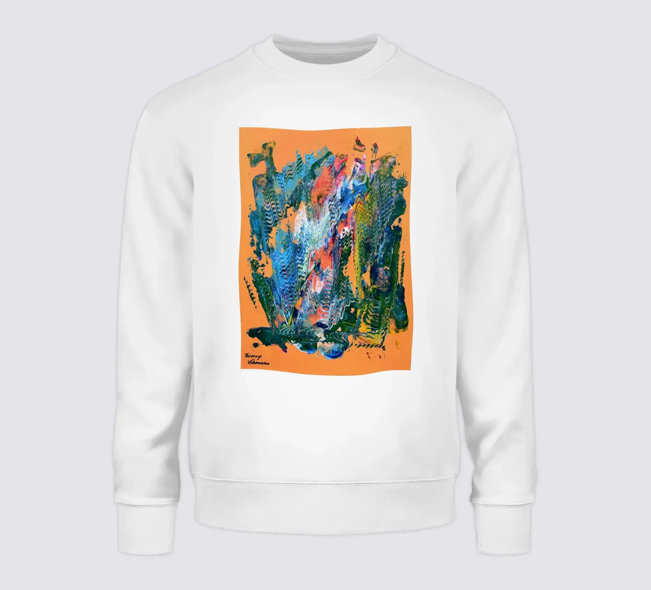MESSAGE FROM THE HEART 9 sweat de Thierry Vobmann Abstract painting