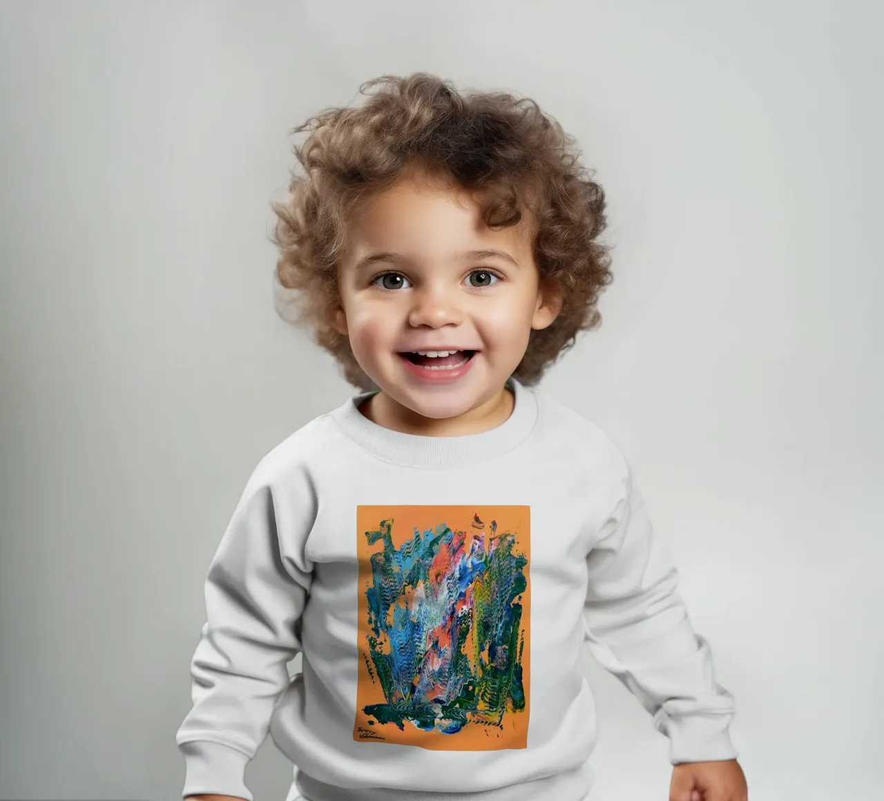 MESSAGE FROM THE HEART 9 Baby Sweatshirt von Thierry Vobmann Abstract painting
