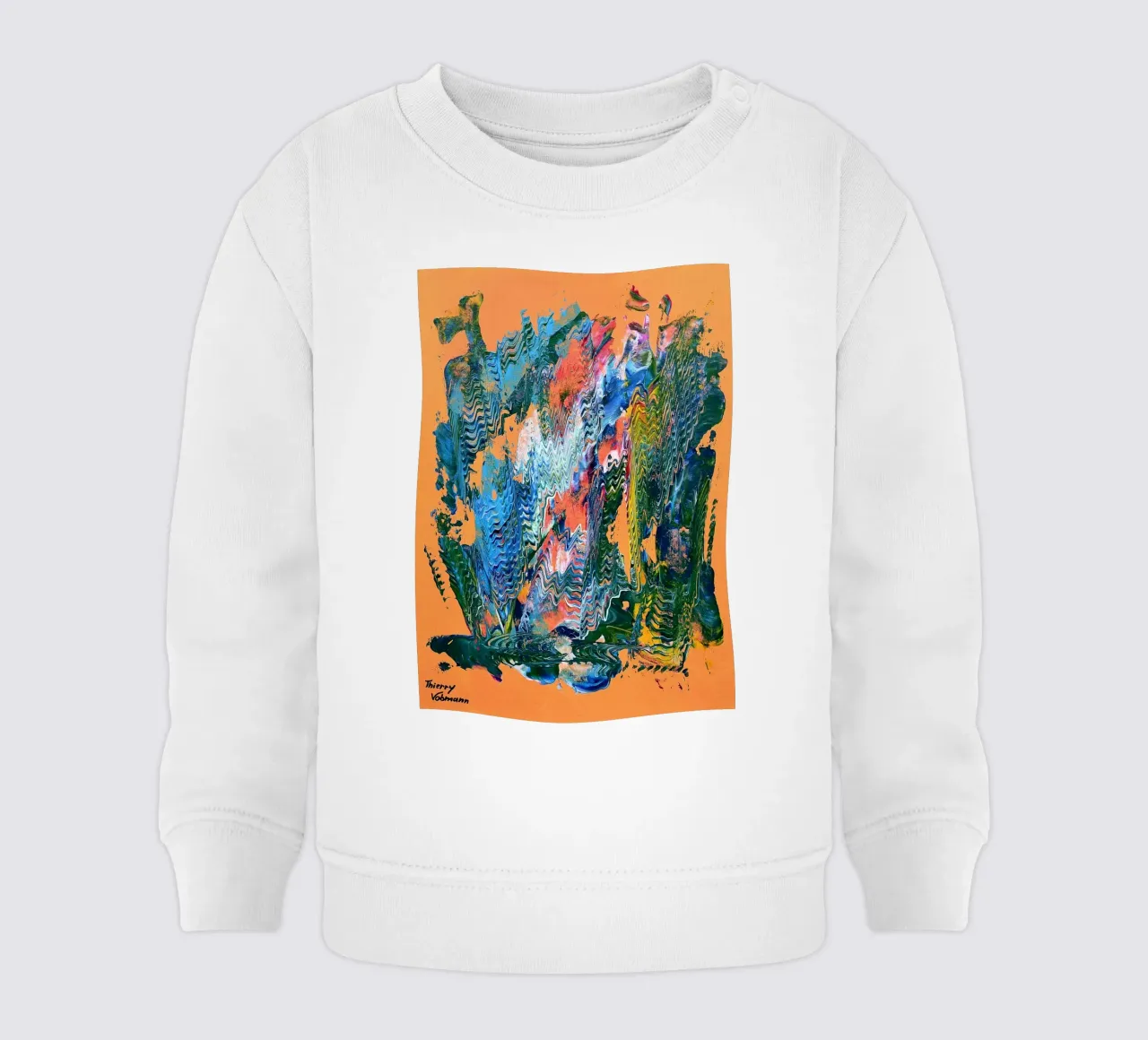 MESSAGE FROM THE HEART 9 Baby Sweatshirt von Thierry Vobmann Abstract painting