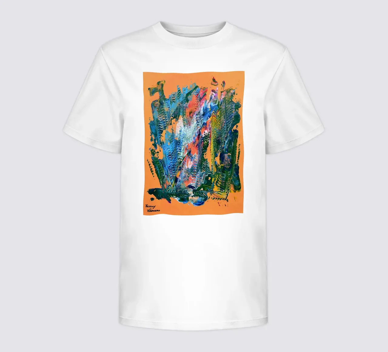MESSAGE FROM THE HEART 9 t-shirt bambini da Thierry Vobmann Abstract painting
