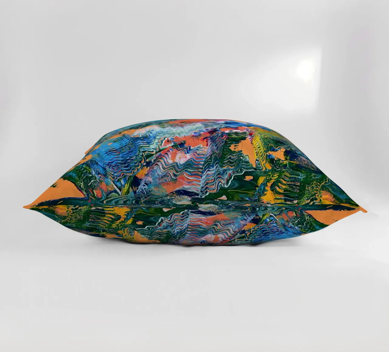 MESSAGE FROM THE HEART 9 cuscino da Thierry Vobmann Abstract painting