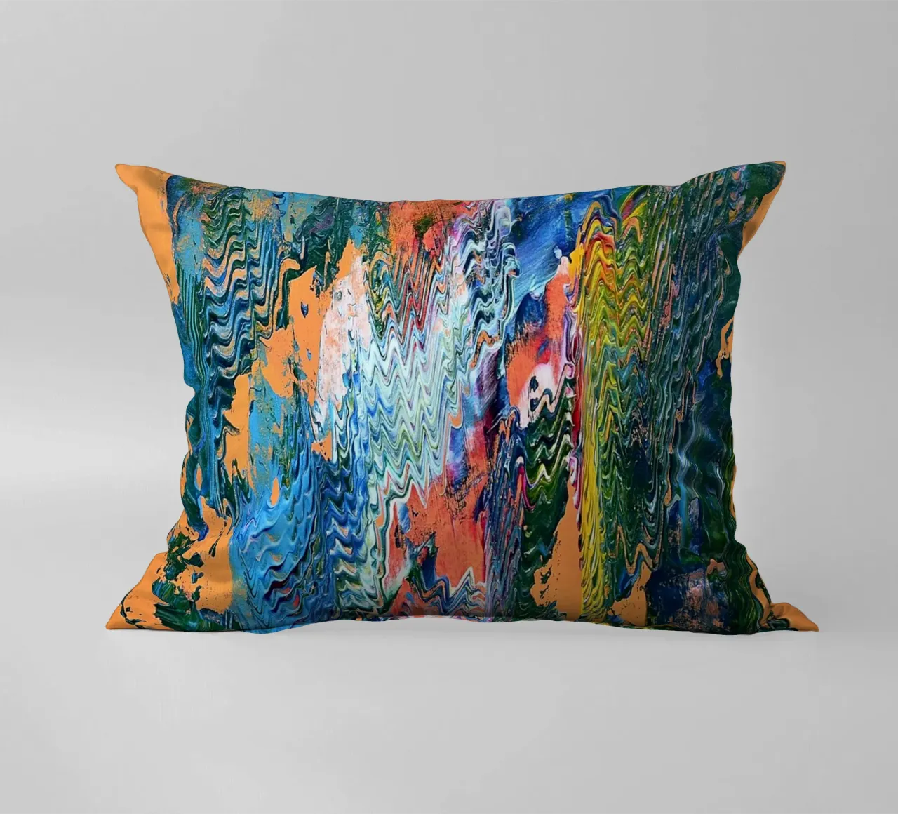 MESSAGE FROM THE HEART 9 cuscino da Thierry Vobmann Abstract painting