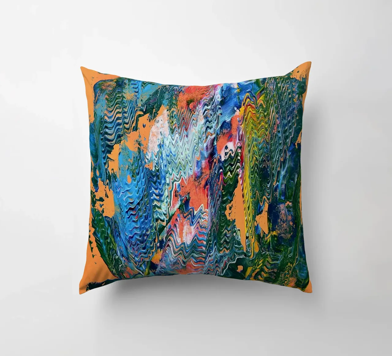 MESSAGE FROM THE HEART 9 cuscino da Thierry Vobmann Abstract painting