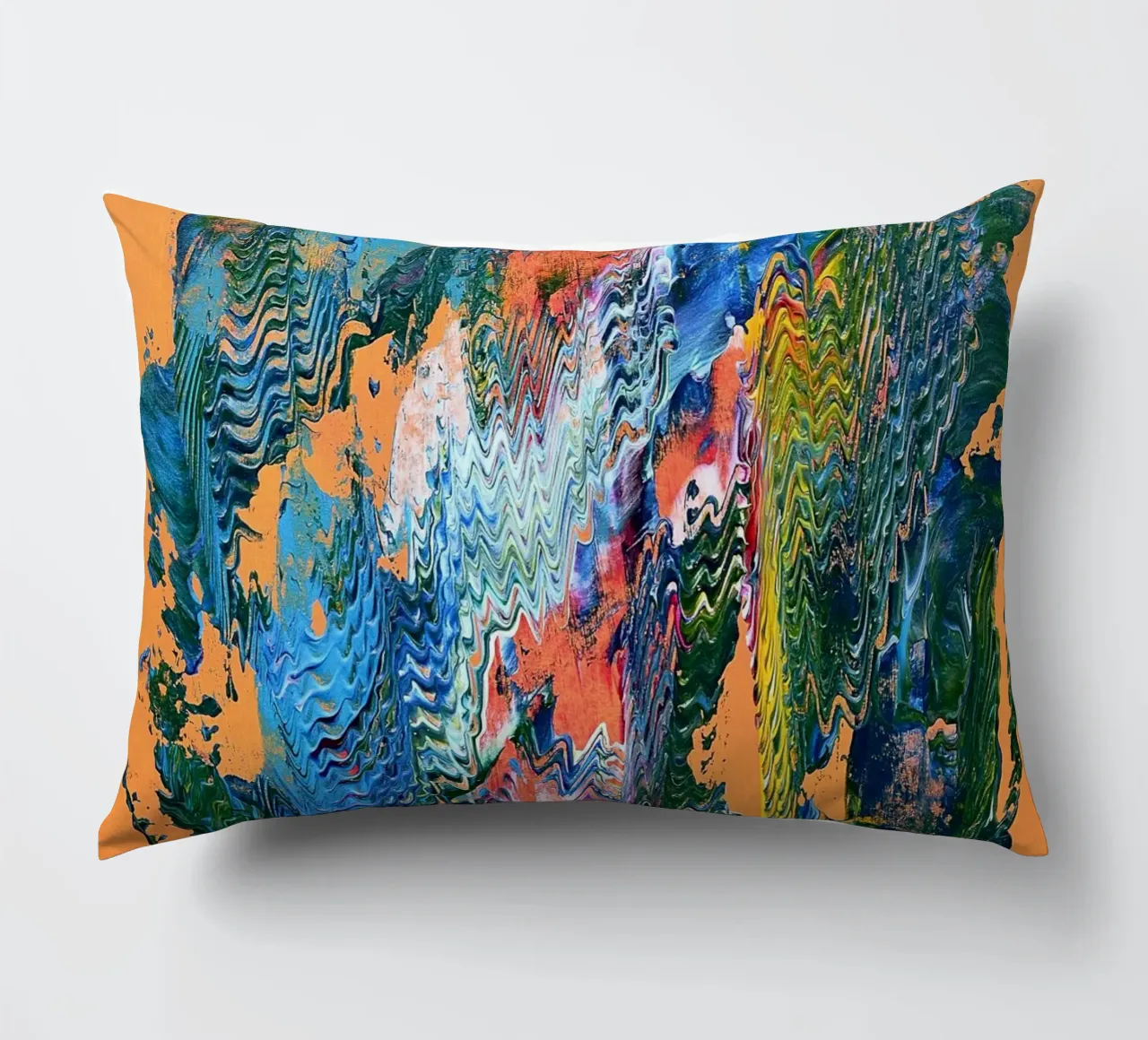 MESSAGE FROM THE HEART 9 cuscino da Thierry Vobmann Abstract painting