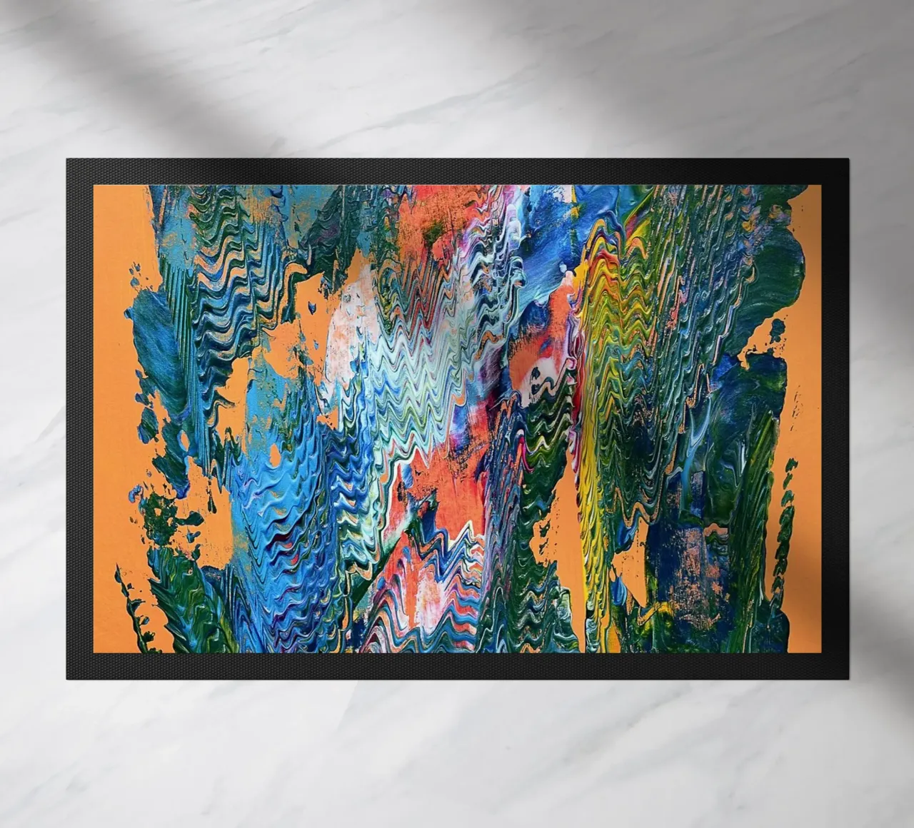 MESSAGE FROM THE HEART 9 zerbino da Thierry Vobmann Abstract painting