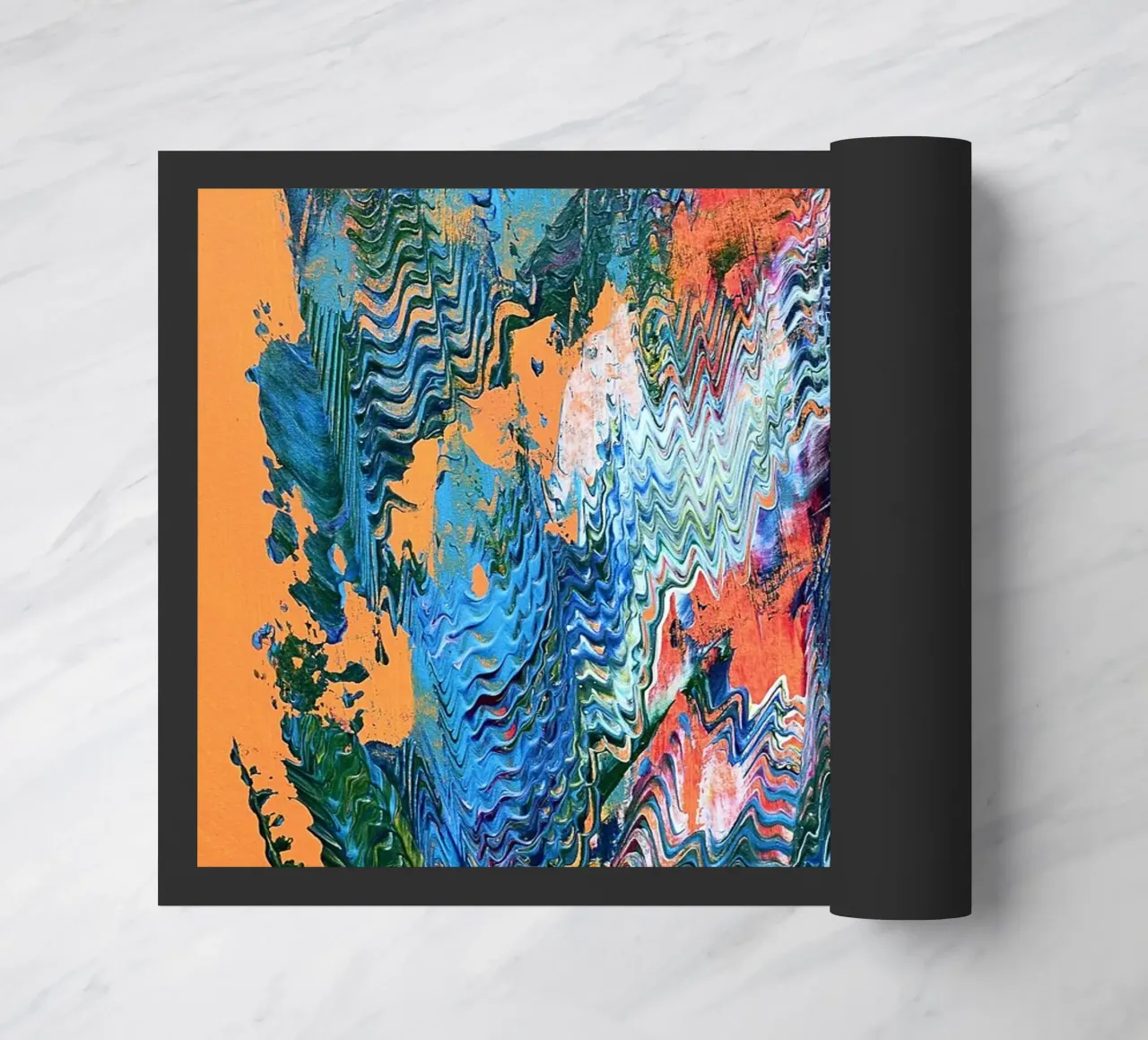 MESSAGE FROM THE HEART 9 zerbino da Thierry Vobmann Abstract painting