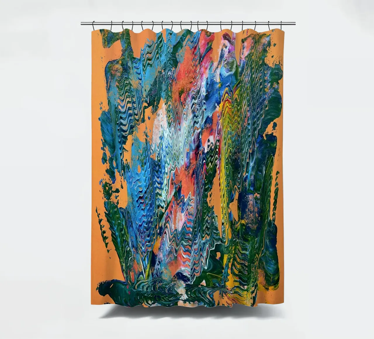 MESSAGE FROM THE HEART 9 tenda da doccia da Thierry Vobmann Abstract painting