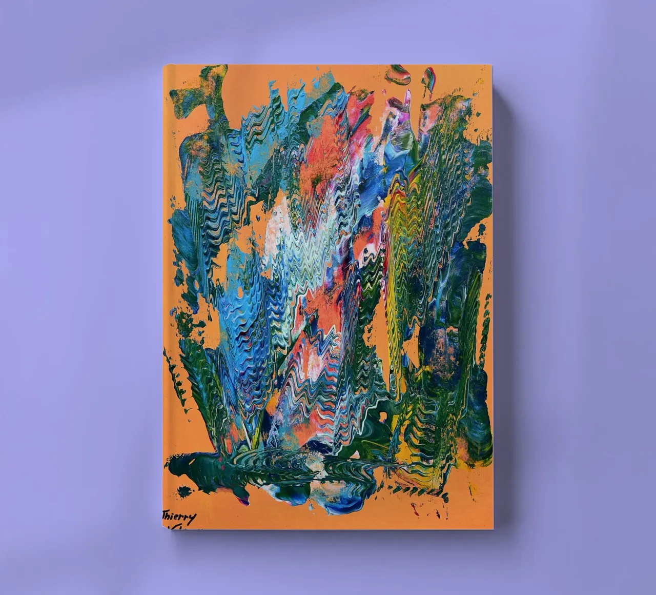 MESSAGE FROM THE HEART 9 notebook by Thierry Vobmann Abstract painting