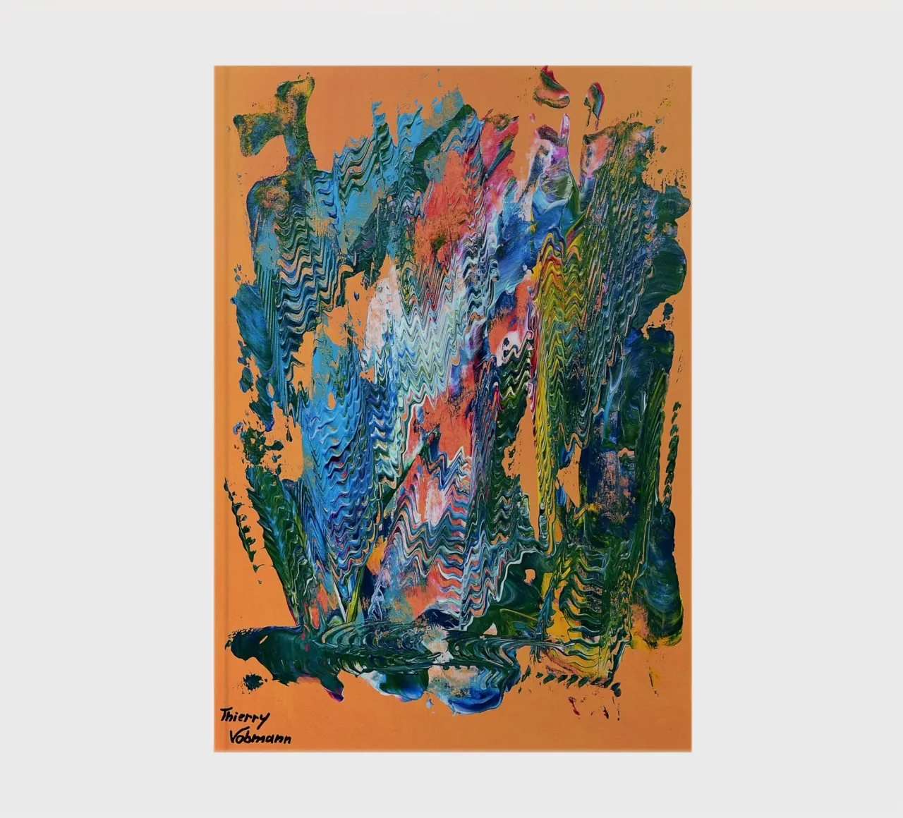 MESSAGE FROM THE HEART 9 diario da Thierry Vobmann Abstract painting