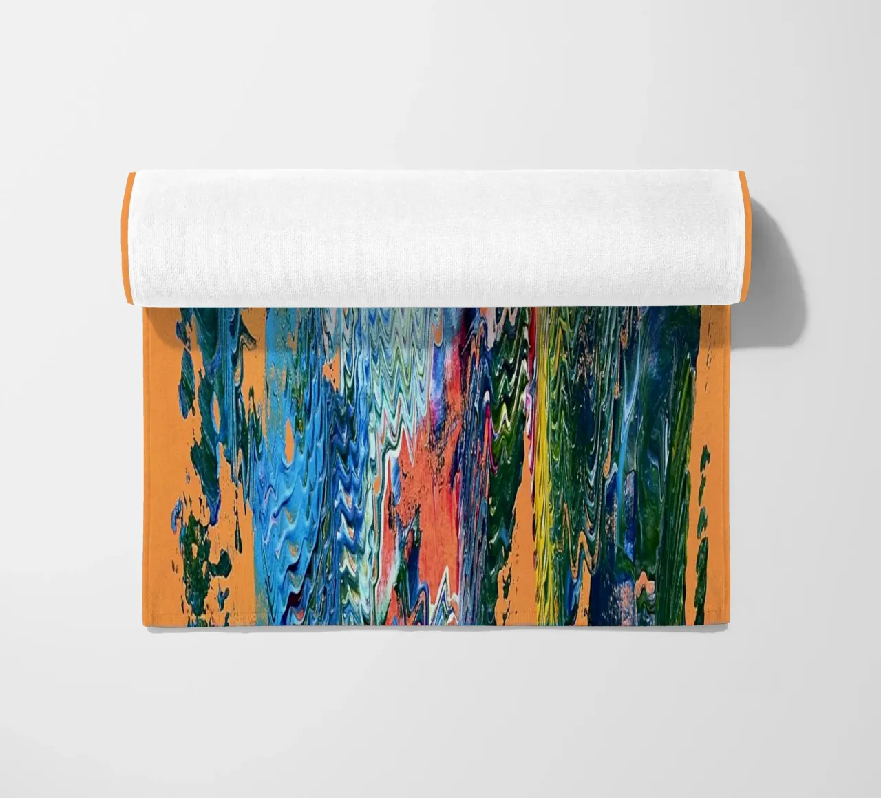 MESSAGE FROM THE HEART 9 Strandtuch von Thierry Vobmann Abstract painting