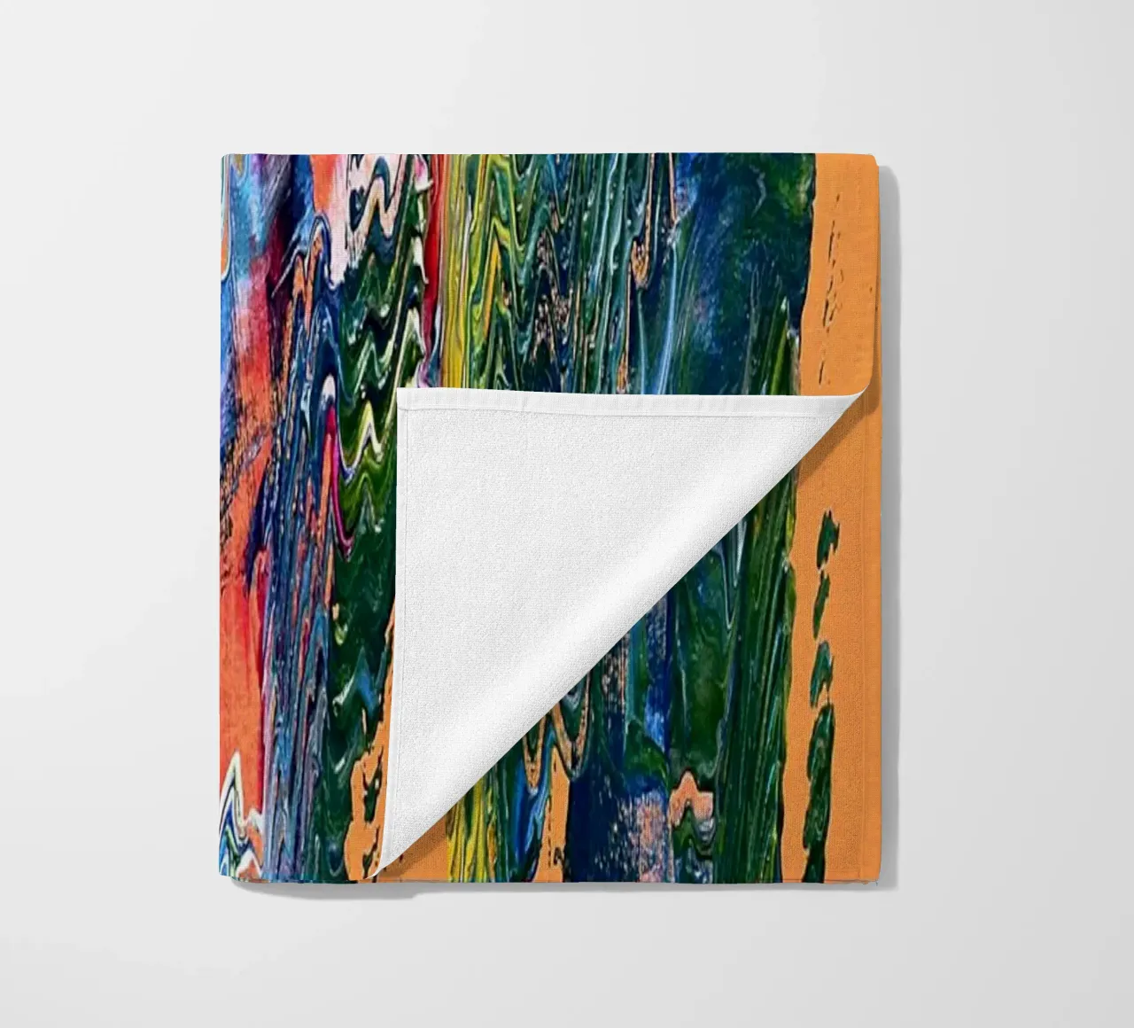 MESSAGE FROM THE HEART 9 Strandtuch von Thierry Vobmann Abstract painting