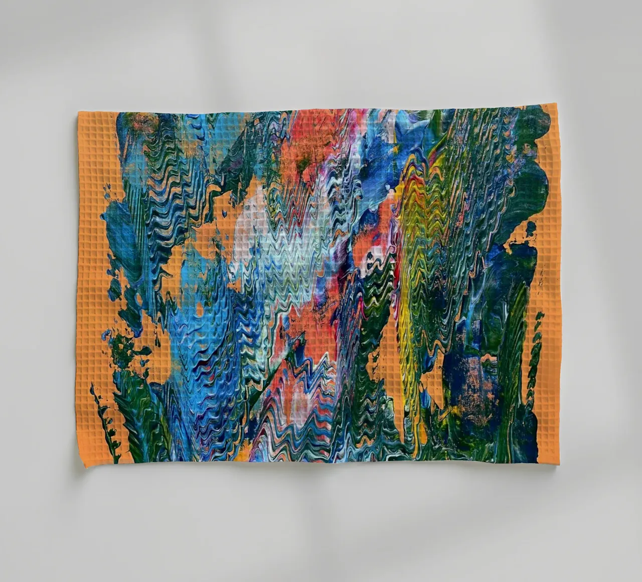 MESSAGE FROM THE HEART 9 torchon de Thierry Vobmann Abstract painting