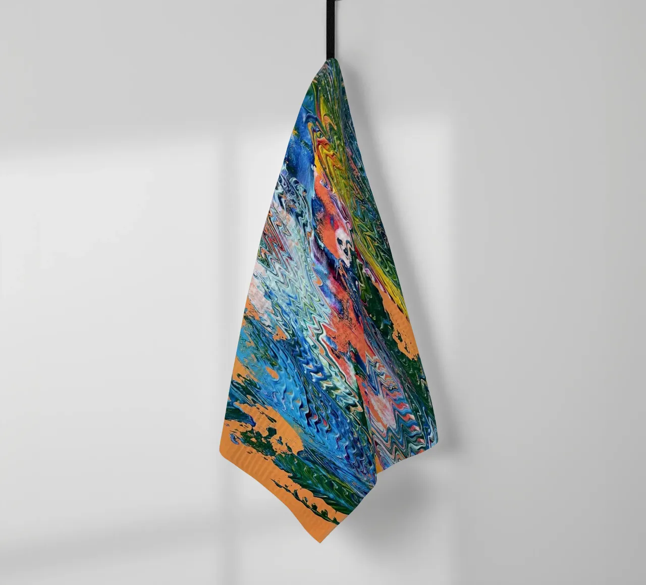 MESSAGE FROM THE HEART 9 torchon de Thierry Vobmann Abstract painting