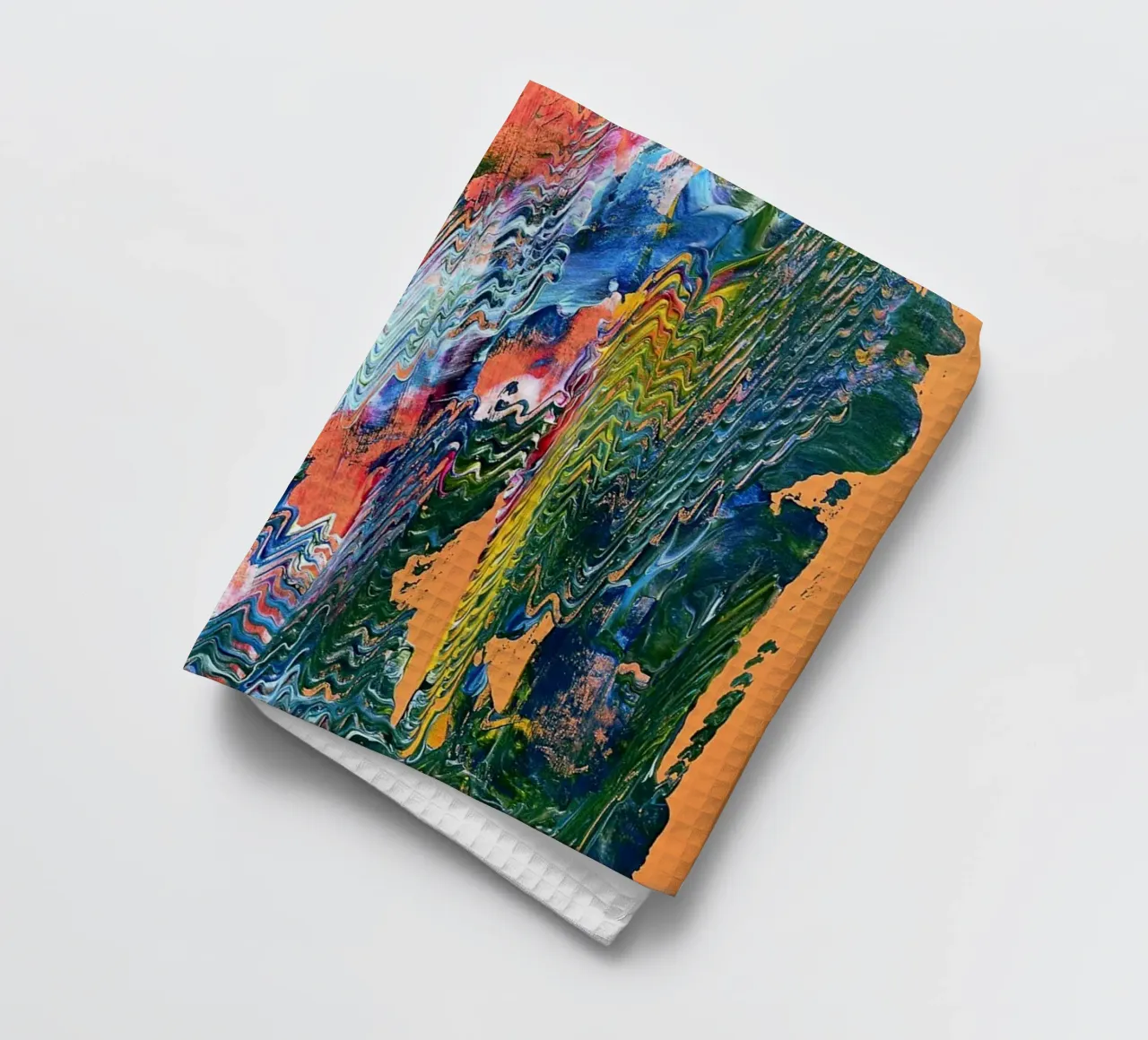 MESSAGE FROM THE HEART 9 torchon de Thierry Vobmann Abstract painting