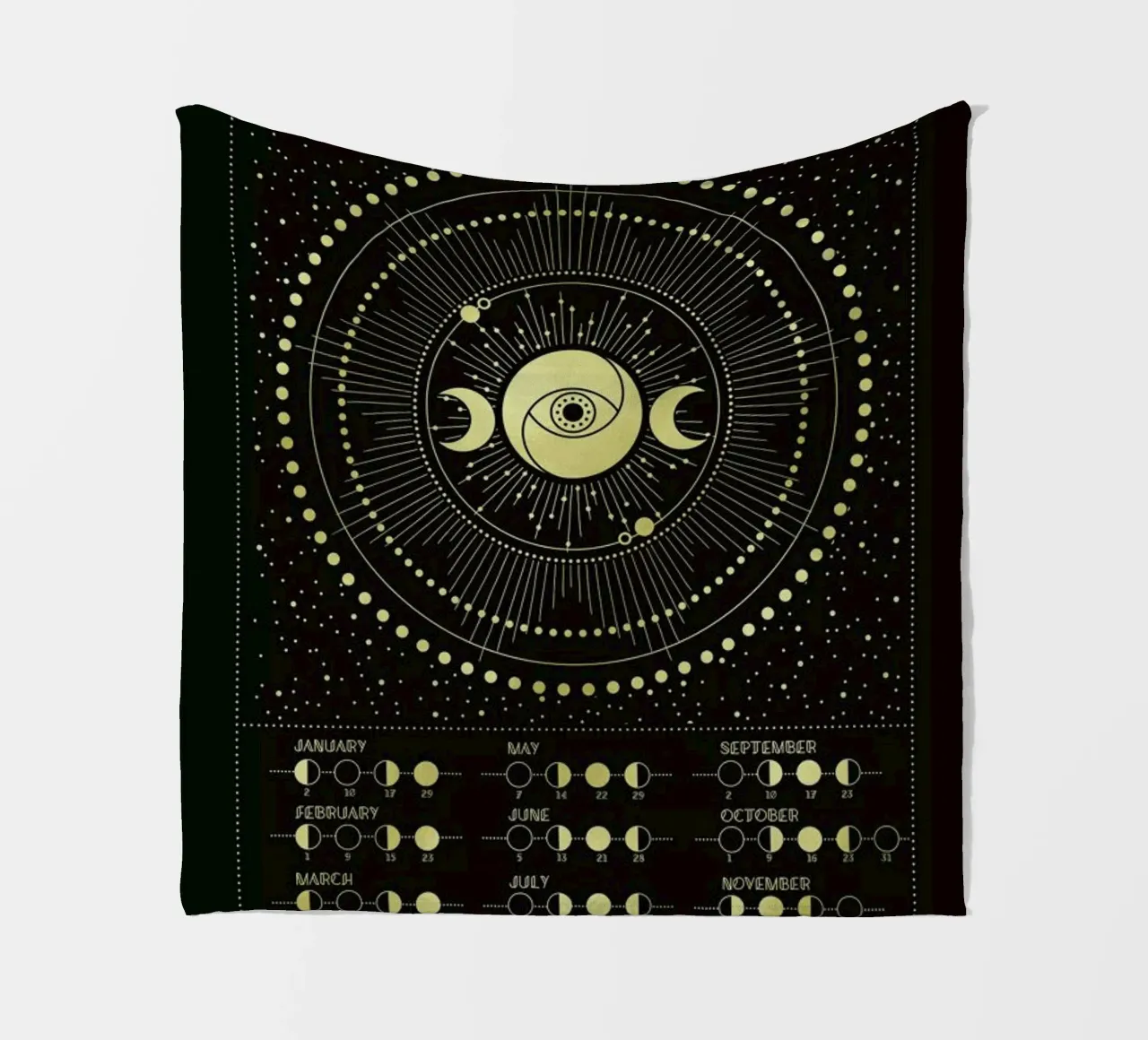 Moon Calendar 2020 coperta in pile da cafelab