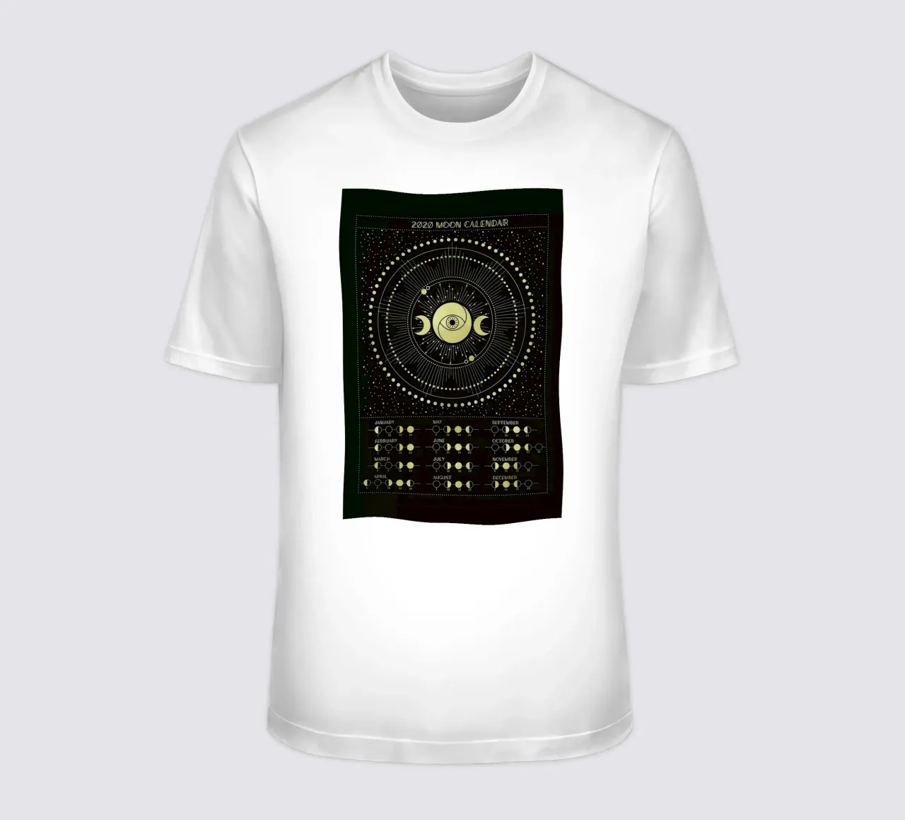 Moon Calendar 2020 t-shirt da cafelab