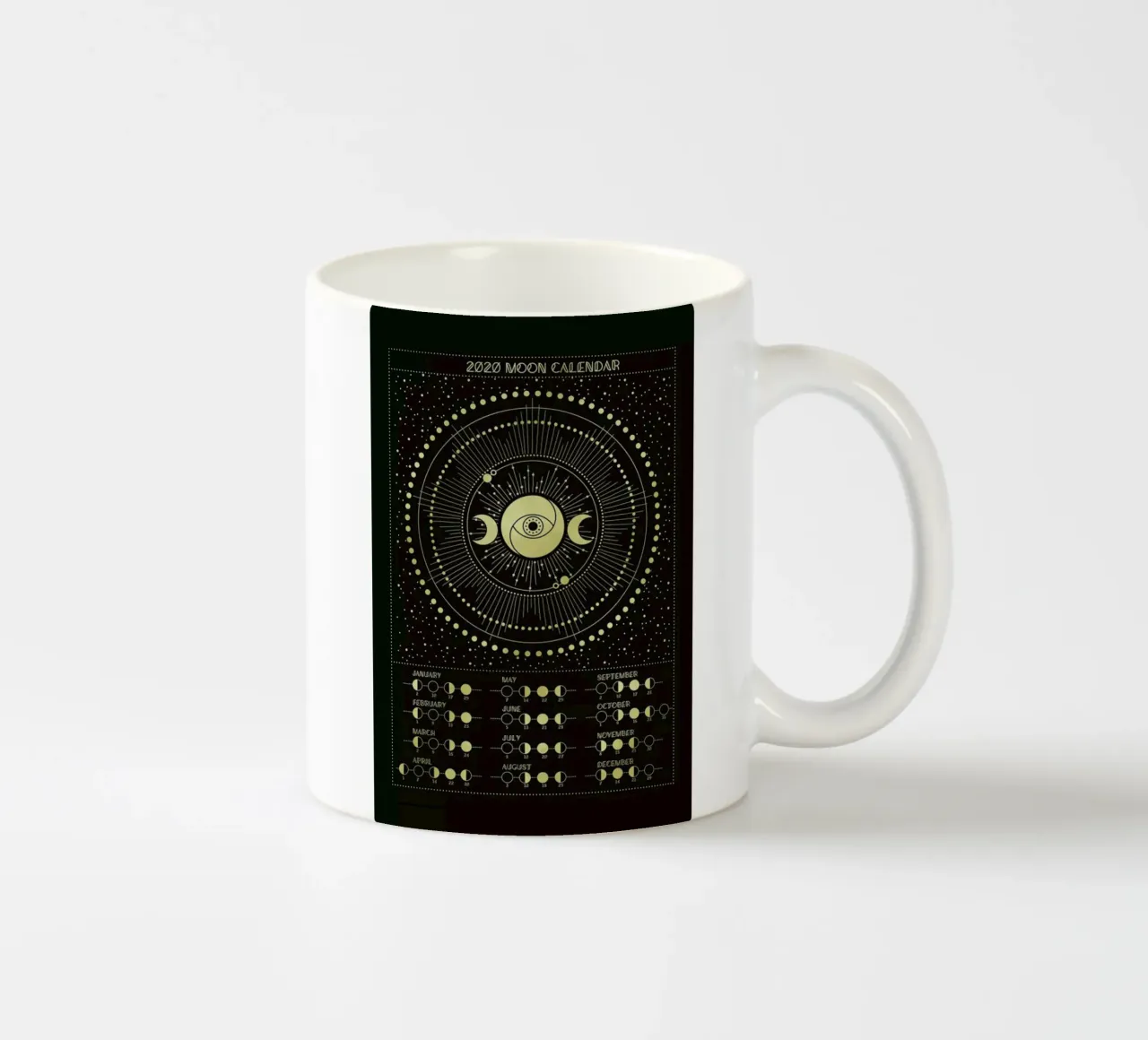 Moon Calendar 2020 tazza in ceramica da cafelab