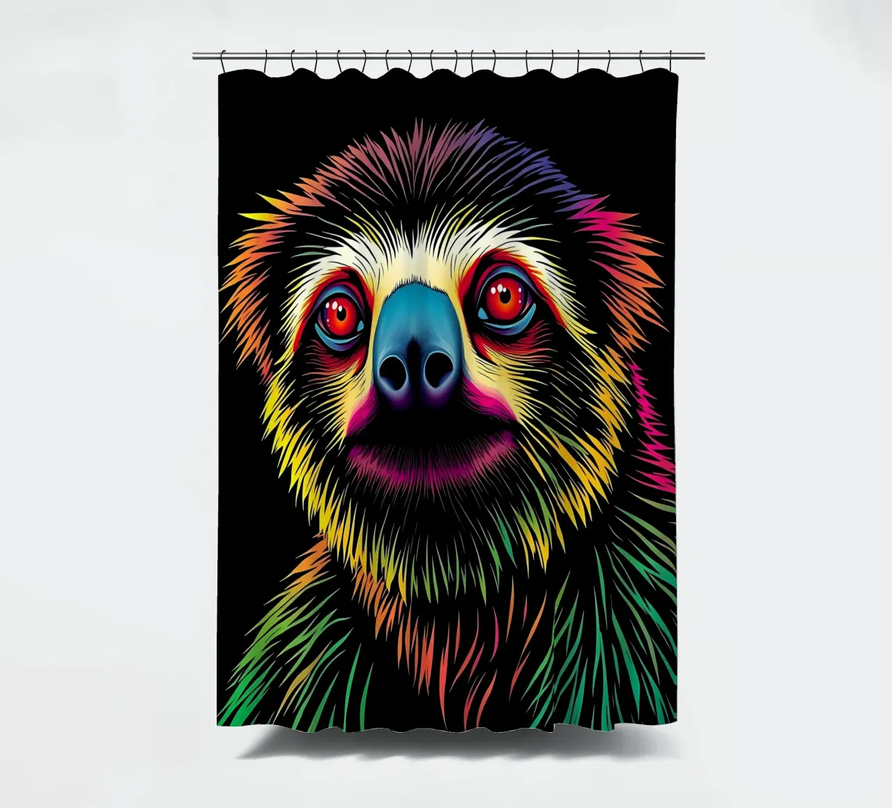 Style_paresseux_N_1 rideau de douche de Tierisch bunt by LK