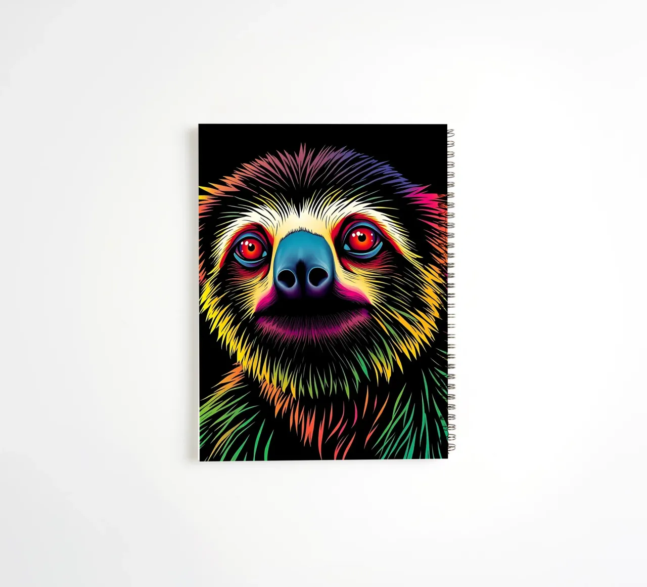 Sloth_Style_N_1 spiral notebook by Tierisch bunt by LK