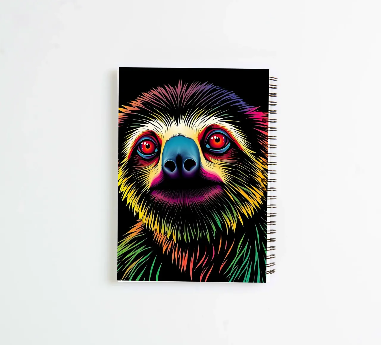 Sloth_Style_N_1 spiral notebook by Tierisch bunt by LK