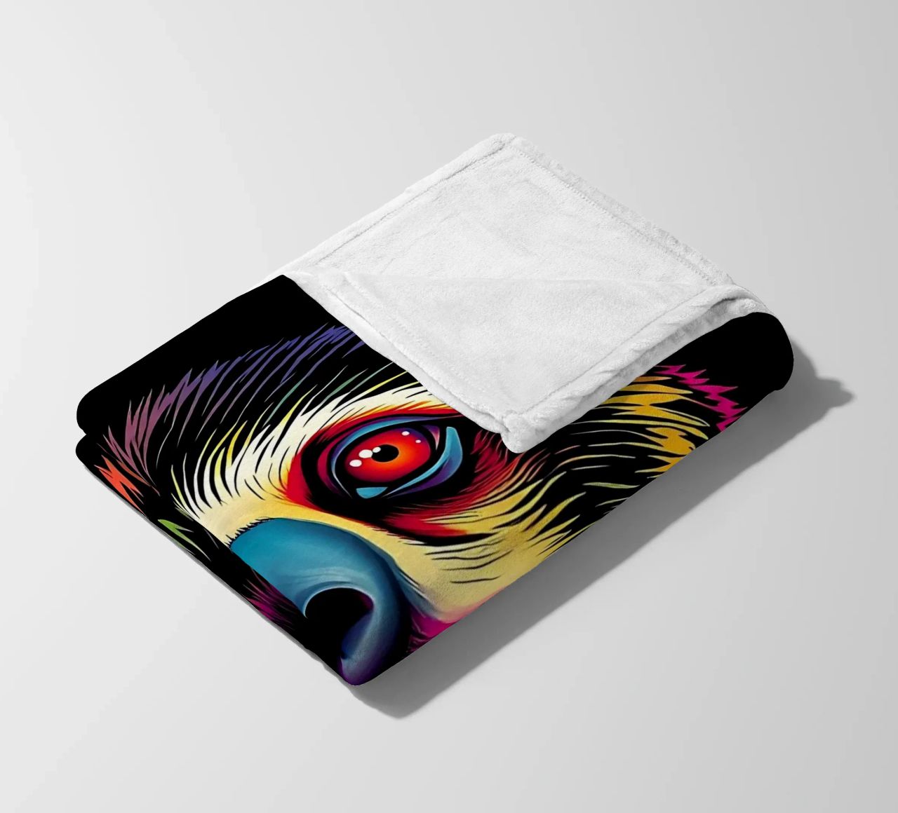 Bradipo_Stile_N_1 coperta in pile da Tierisch bunt by LK