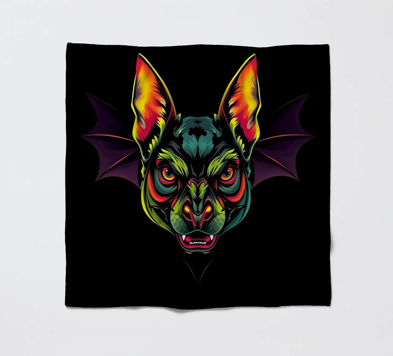 Bat_stile_N_1 coperta in pile da Tierisch bunt by LK