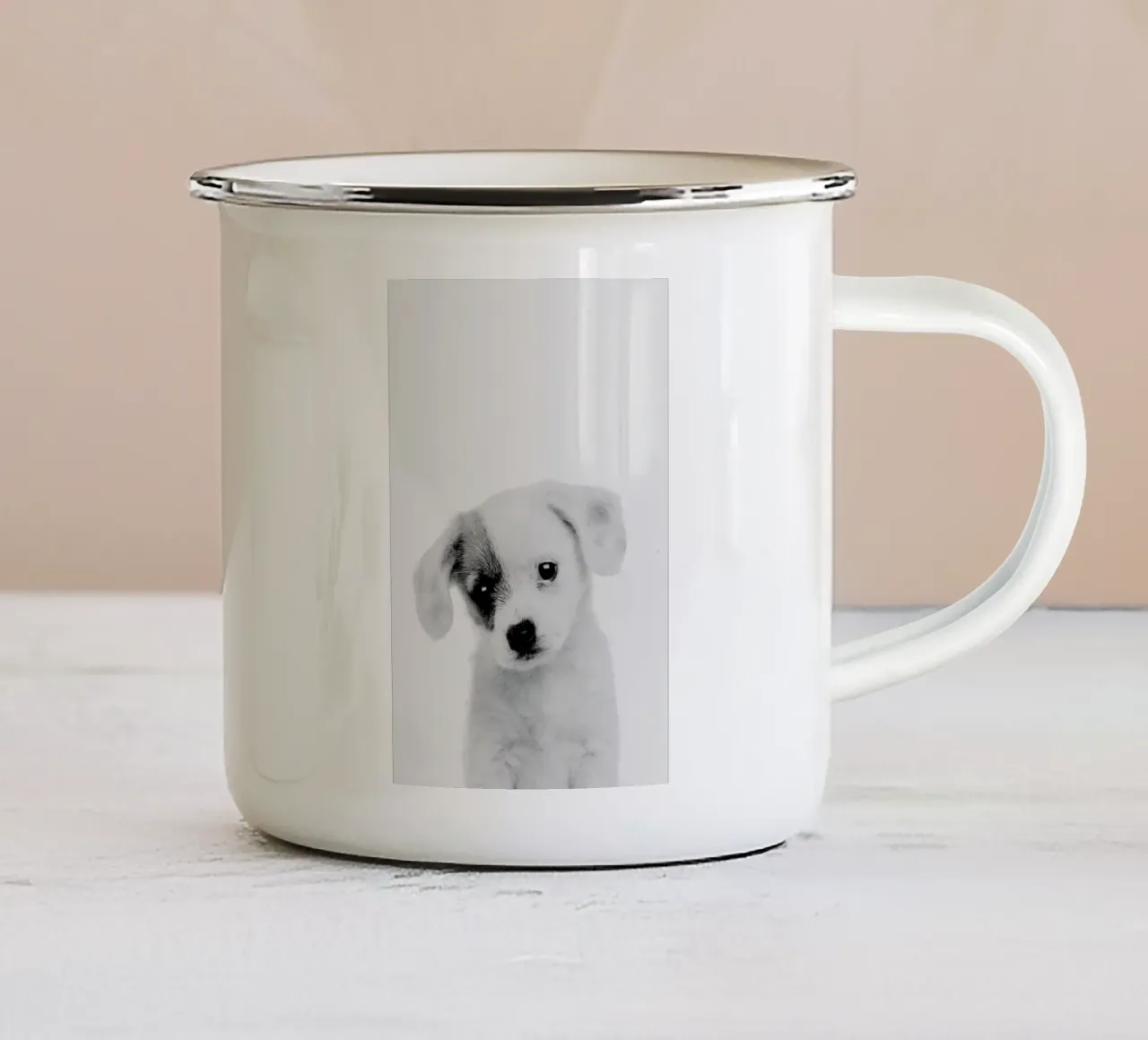 Puppy II Classic tazza in smalto da Paws & Claws