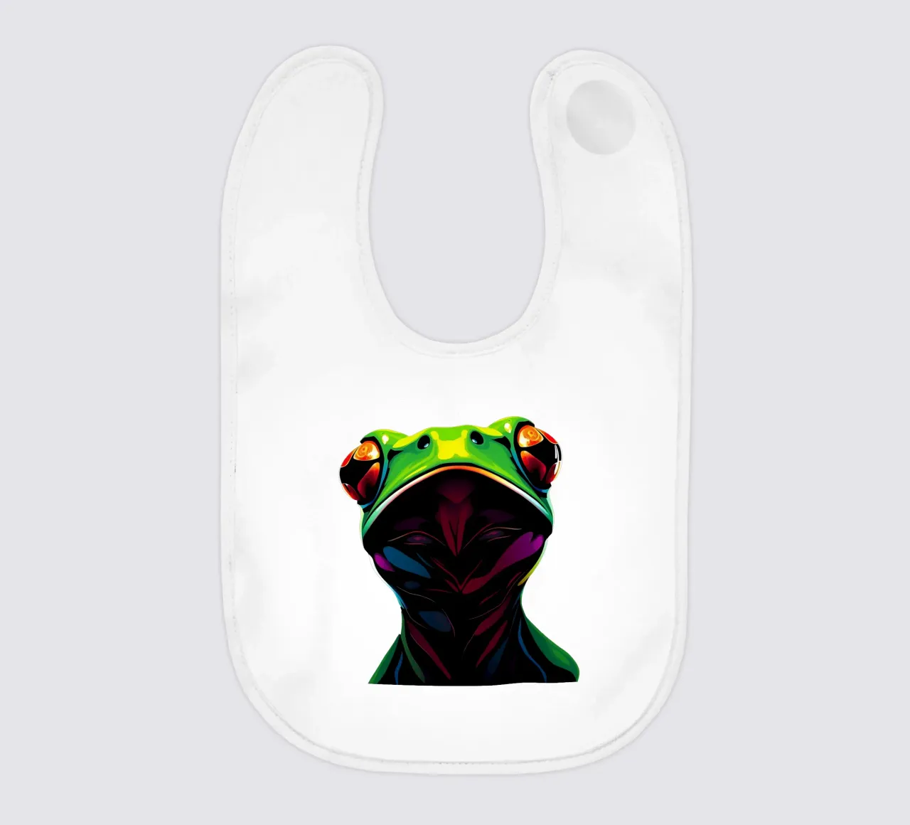 Frog_style_N_1a baby bib by Tierisch bunt by LK