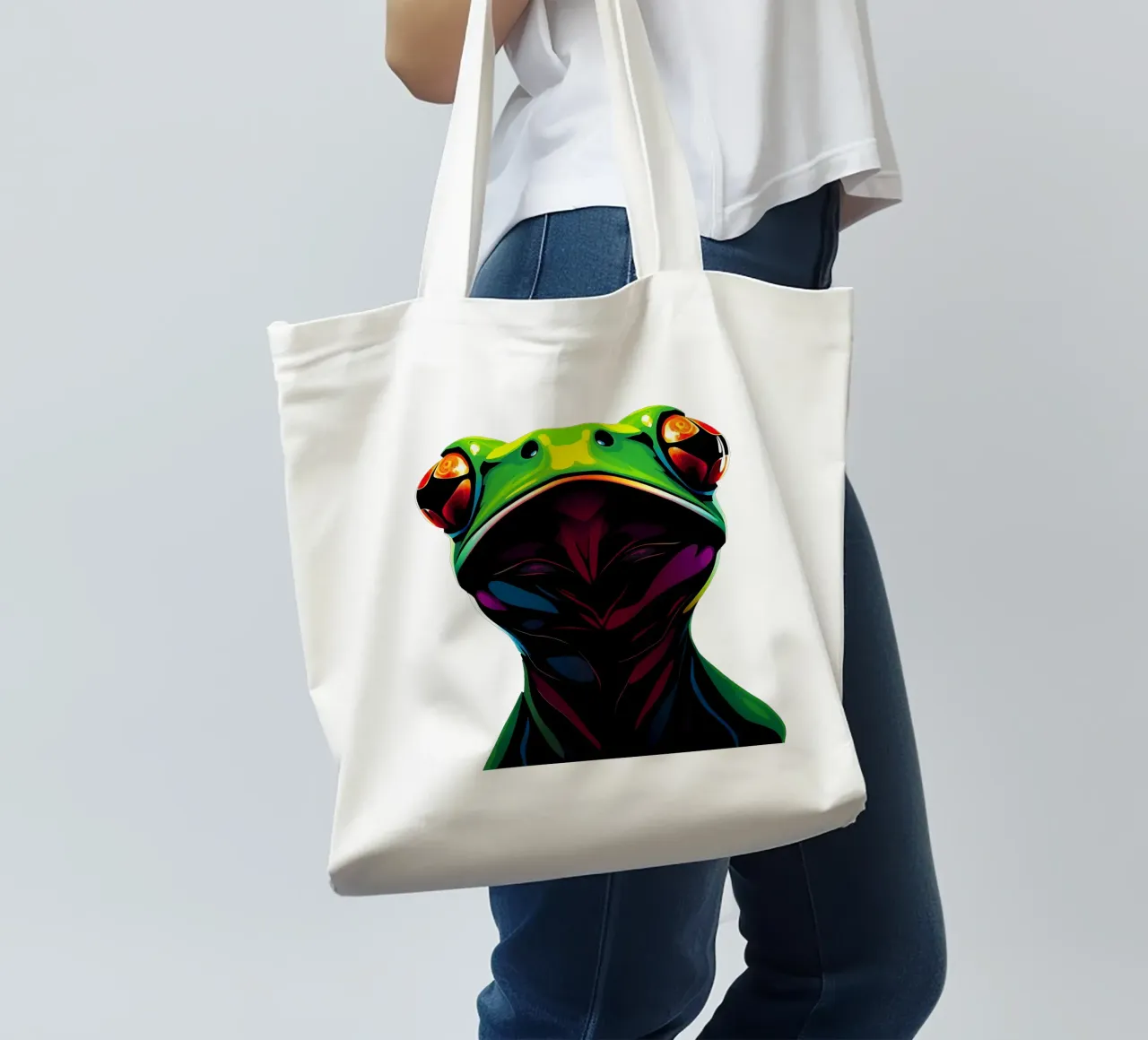 Stile_Rana_N_1a borsa in juta da Tierisch bunt by LK