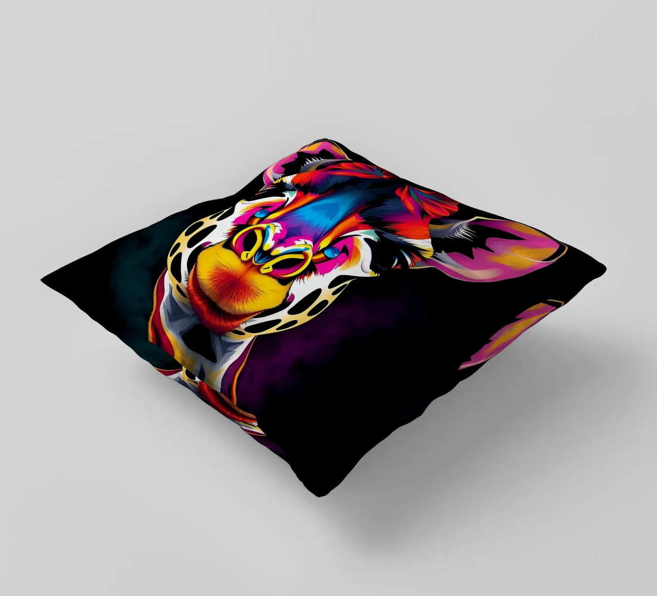 Giraffa_Stile_N_1 cuscino da Tierisch bunt by LK