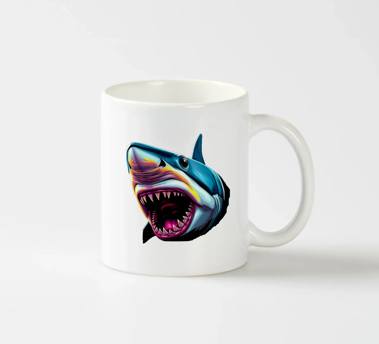 Squalo_stile_N_1a tazza in ceramica da Tierisch bunt by LK