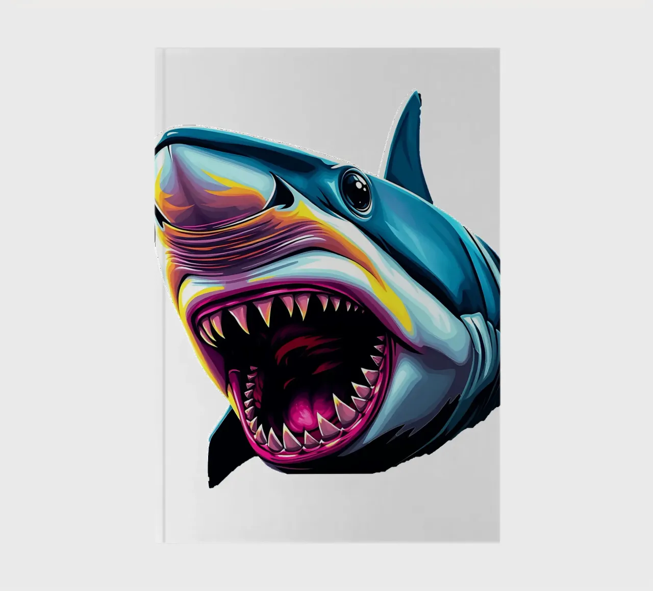 Shark_style_N_1a notebook by Tierisch bunt by LK