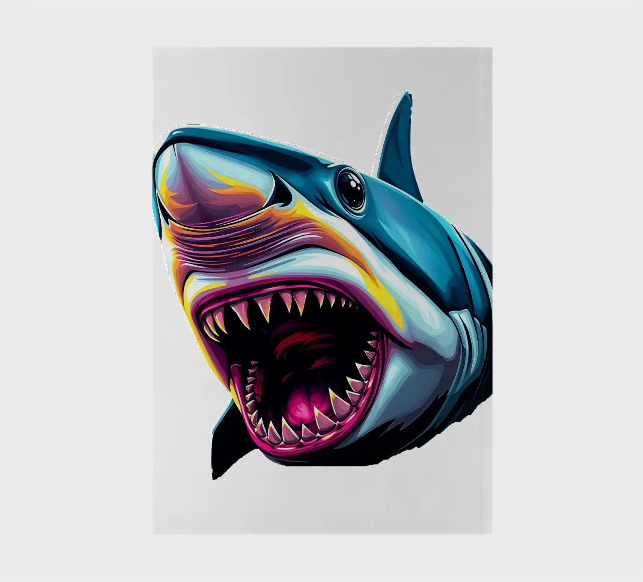 Shark_style_N_1a notebook by Tierisch bunt by LK