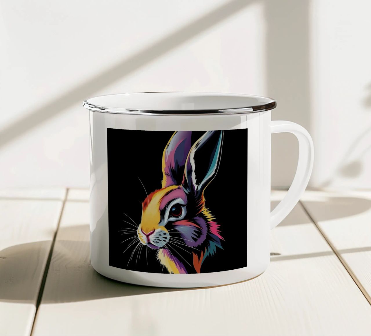 Stile_lepre_N_1 tazza in smalto da Tierisch bunt by LK