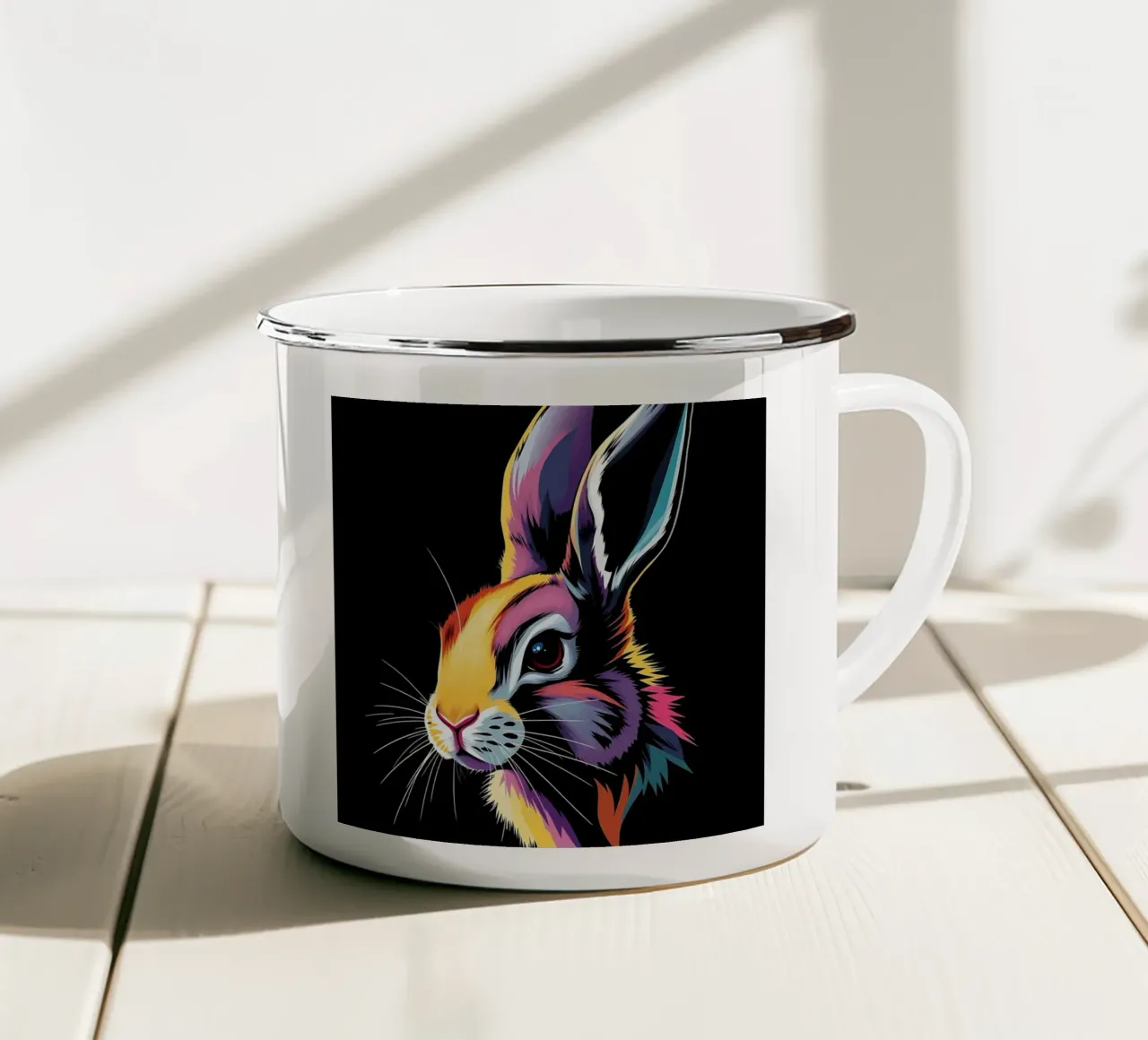Stile_lepre_N_1 tazza in smalto da Tierisch bunt by LK